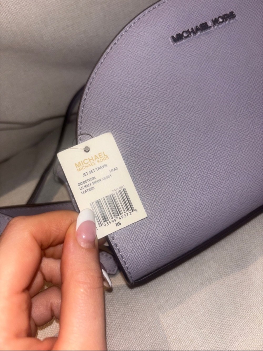 Michael Kors Lilac jet set travel bag NWT